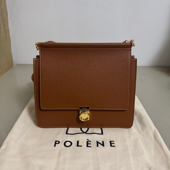 Polene Handbags - polene Numéro Sept Edition Textured Camel